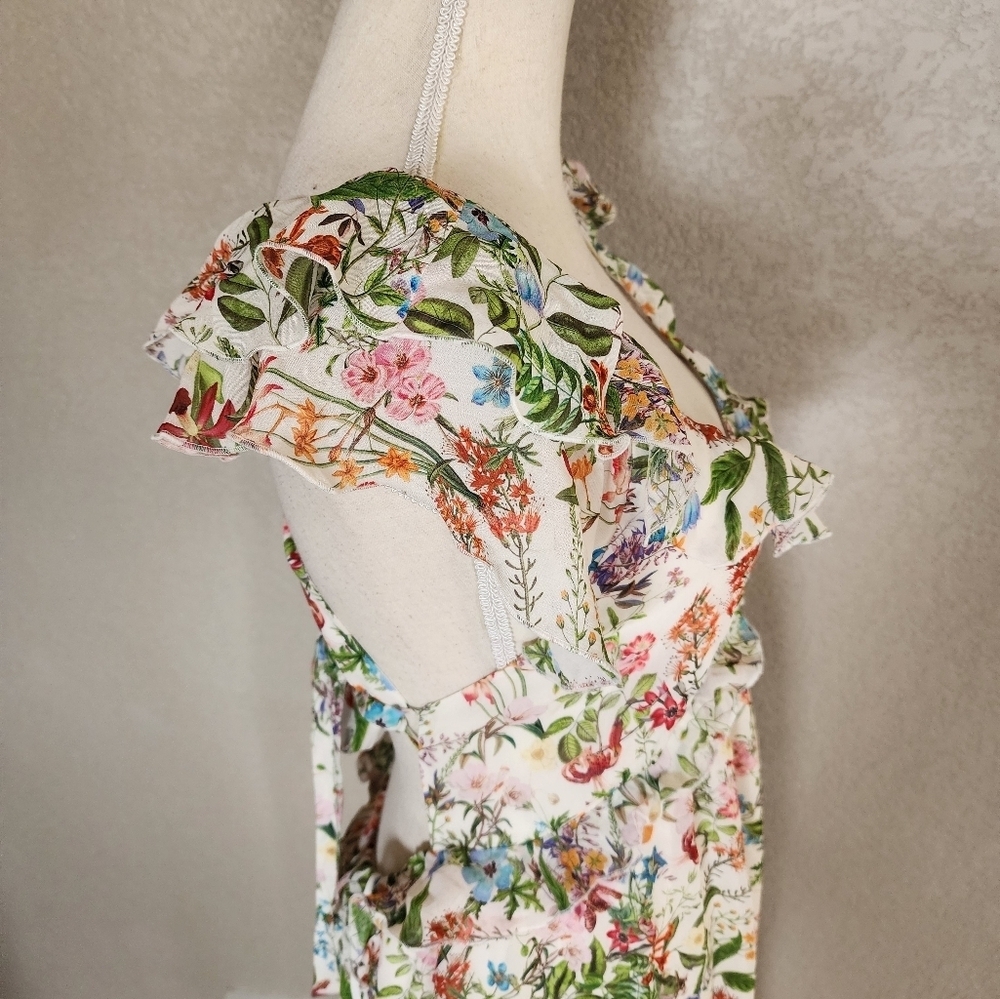 & Other Stories Floral Maxi Backless Dress - Picture 5 of 12
